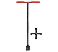 FRELEAN Clave del medidor de agua |Llave de acera con mango en T de acero de 41x20 cm |Llave de servicios públicos multifuncional de 4 vías para grifo de válvula/caja de gas/gabinete