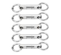 FRELEAN Fishing Swivels 5pcs | Stainless Steel 360° Rotating Bearing Swivel | 85-220kg / 187-485lb Strong Pulling Force | Saltwater & Freshwater Fishing Accessories (9#)