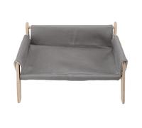 FRELEAN Sofá Elevado para Gatos con Estructura de Madera Resistente para relajar a los Gatos en casa (Gris)