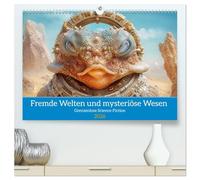Fremde Welten und mysteriöse Wesen - Grenzenlose Science-Fiction (hochwertiger Premium Wandkalender 2026 DIN A2 quer), Kunstdruck in Hochglanz: Das Unbekannte erleben