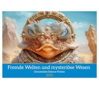 Fremde Welten und mysteriöse Wesen - Grenzenlose Science-Fiction (Wandkalender 2026 DIN A3 quer), CALVENDO Monatskalender: Das Unbekannte erleben