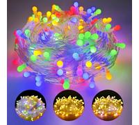 FREMON Guirnalda Luminosa Exterior e Interior, 3 Tipo de Colores Luces Navidad, IP44 Impermeable Luces de Arbol, Fairy Lights para Decoración Boda, Fiesta, Jardín, Casa, Balcón, Patio (20M 100LEDs)