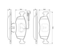 BOSCH Juego de 4 pastillas de freno para FIAT: Palio (Ref: 0 986 424 515)