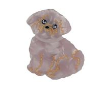French Acetate Dog Hair Clip Claw Creative Animal Hair Claws Lovely Puppy Hair Barrettes Fashion Sweet Cat Hair Barrettes Hair Accessories Fun Dog Shaped Claw Clips Acrylic Hair Clips (A)