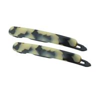 French Amie Juego de 2 pinzas para el cabello francés, redondeadas, oblongas, pequeñas, de 2.5 pulgadas, de celulosa, sin metal, para mujer, cierre de punta deslizante, hecho a mano, para niñas, accesorios para el cabello de París para mujer, agarre fuerte, antideslizante, a la moda, duradero y con estilo, fabricado en Francia (blanco Tokyo)
