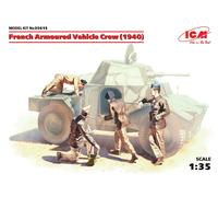 French Armoured Vehicle Crew 1940 4 Figures New Moldes 1 :3 5 Plástico Model Kit