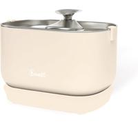 French Bandit - Fuente de agua con cable para gatos de 2,5 L, duración de 30 días, filtración de 4 etapas, detector de movimiento inteligente, ultra silencioso inferior 30 dB, acero inoxidable, pesca