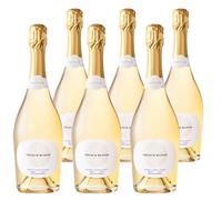 French Bloom, Le Blanc, Vino Sin Alcohol 0.0% ABV Espumoso Blanco, Orgánico, Elaborado con Chardonnay Orgánico Fino, Bajo en Calorías, Sin Sulfitos o Conservantes, Apto para Embarazo, 750ml, 6-pack