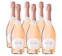 French Bloom, Le Rosé, Vino Sin Alcohol 0.0% ABV Vino Rosado Orgánico, Elaborado con Chardonnay y Pino Noir Orgánico, Bajo en Calorías, Sin Sulfitos o Conservantes, Apto para Embarazo, 750ml, 6-pack