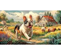 French-Bulldog 1000 Piezas Puzzle Reciclado para Adultos Juego Educativo relajación Desafiante Idea de Regalo 38x52/1000pcs