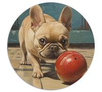 French Bulldog 1000 Piezas Rompecabezas Redondo Creativo Puzzles Regalos para Adultos Y Niños 1000pcs (67.5x67.5cm)