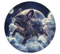French Bulldog 1000 Piezas Rompecabezas Redondo Creativo Rompecabezas Regalos para Adultos 1000pcs (67.5x67.5cm)