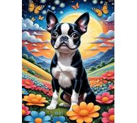French Bulldog 5000 Piece Jigsaw Puzzles for Adults, Colourful, Challenging & Brainteasing Adult Puzzles 5000 Pieces Flower, Fun jigsaws for The Whole Family 61x41 Inch