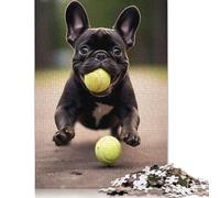 French Bulldog Animal Dog Rompecabezas Imposible,desafío para Adultos Juego Educativo 1000 Piezas Obra De Arte De Juego De para Adultos Y Niños A Partir De 12 Años 1000pcs (40x28cm)