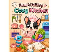 French Bulldog Cozy Kitchen: A Cute and Easy Coloring Book of Cooking Adventures for Adults, Seniors, and Beginners