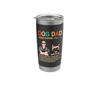 French Bulldog Dog Dad Definition Funny Fathers Day Vaso térmico de acero inoxidable de doble pared