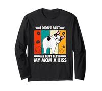French Bulldog Dog I Didn’t Fart My Butt Blew My Mom A Kiss Manga Larga