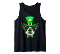 French Bulldog Dog Lucky Charm Shamrock St Patricks Day Camiseta sin Mangas