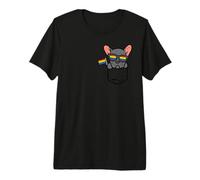 French Bulldog Frenchie Dog Pocket LGBTQ Rainbow Gay Pride Camiseta Premium