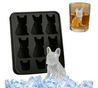 French Bulldog Ice Mold,3D French Bulldog Ice Mold for Homemade Drink Decoration,Reusable Ice Silicone Mould,Cute Novelty Dog Flexible Ice Maker for Bulldog Lover, Whiskey Party Drinks-A