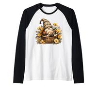 French Bulldog In Dog Basket For Dog Lover Frenchie Grandma Camiseta Manga Raglan