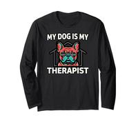 French Bulldog My Dog Is My Therapist Manga Larga