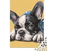 French Bulldog Puppy Puzzle Imposible,desafío for Adults Entretenimiento Creativo 1000 Piezas Obra De Arte De Juego De para Adultos, Regalos A Partir De 14 Años 52x38cm/1000pcs