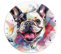 French Bulldog Puzzle De 1000 Piezas Rompecabezas para Adultos Rompecabezas 1000 Piezas para Adultos para Amantes O Amigos Rompecabezas Imposable 1000pcs (67.5x67.5cm)