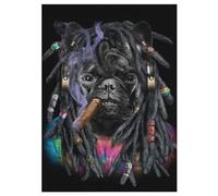 French Bulldog - Puzzles para adultos, 300 piezas, regalo para familia, rompecabezas clásico 3D, niños, juguete de madera, regalo único, 42 × 30 cm
