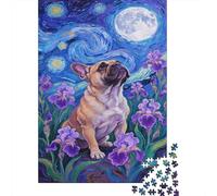 French Bulldog Rompecabezas 1000 Piezas Adultos Entretenimiento Creativo, Desafío Juguetes Regalo 1000pcs (75x50cm)