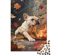 French Bulldog Rompecabezas 1000 Piezas Adultos Obra De Arte Juego Familiar Regalo 1000pcs (75x50cm)