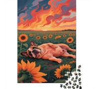 French Bulldog Rompecabezas 1000 Piezas Adultos Y Ni?os Creativo Juego Familiar Regalo 1000pcs (75x50cm)