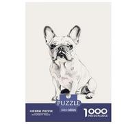 French Bulldog Rompecabezas Imposible,desafío para Adultos Juego Educativo 1000 Piezas Obra De Arte De Juego De para Adultos, Regalos A Partir De 14 Años 38x26cm/1000pcs