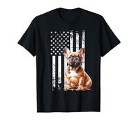 French Bulldog USA Flag Dog Owner Camiseta