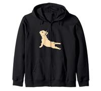 French Bulldog Yoga - Estiramiento Gimnasio Frenchie Mascota Animal Perro Sudadera con Capucha