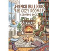 French Bulldogs in Cozy Rooms Coloring Book (Puppies & Palettes)