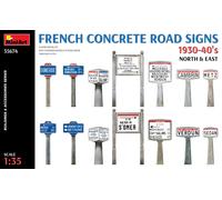 French Concrete Road Signs 1930-40's. North & East 1 :3 5 Plástico Modelo Kit