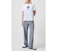 French Connection 1ose Logo Peached Graphic Tee Linen White Talla: XS | Camisetas de Seda Outlet | Mujer | Blanco