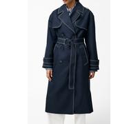 French Connection Afton Trench Coat Navy Talla: 16 | Abrigos Cruzados Outlet | Mujer | Azul