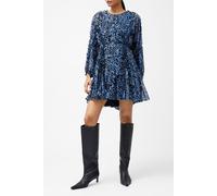 French Connection Anna Emina Chiffon Dress Navy Multi Talla: S | Mini Vestidos Outlet | Mujer | Azul