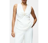 French Connection Arlette Slvlss V Nk Top Summer White Talla: 8 | Camisetas de Tirantes Outlet | Mujer | Blanco