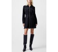 French Connection Azra Twill Mini Dress Unlined Black Talla: 8 | Mini Vestidos Outlet | Mujer | Negro