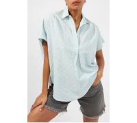 French Connection Bea Dobbie Rhodes Cotton Shirt Glacier/moonlite Mav Talla: S | Blusas Outlet | Mujer