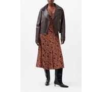 French Connection Becket Leather Military Jacket Chocolate Ganache Talla: M | Outlet | Mujer | Marrón