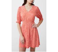 French Connection Bernice Shirred Dress Short Mandarin/seapink/ivr Talla: 10 | Outlet | Mujer |