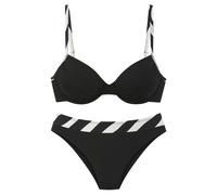 FRENCH CONNECTION Bikini negro / blanco Mujer FRENCH CONNECTION SxF negro / blanco