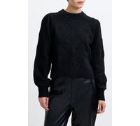 French Connection Bobble Bow Jumper Blackout/white Bow Talla: L | Sudaderas con Capucha Outlet | Mujer | Negro