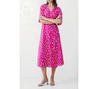 French Connection Bonita Wrap Angel Dress Long Wild Rosa/white Talla: 6 | Vestidos Midi Outlet | Mujer | Blanco