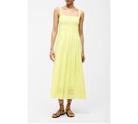 French Connection Broderie Strap Dress M Ss25 Sz18 Lemon Gelato Talla: 6 | Vestidos Midi Outlet | Mujer