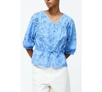 French Connection Cambria Cotton Ss Broderie Top Cornflower Blue Talla: 12 | Blusas Outlet | Mujer | Azul